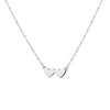 vDam Ketting Hartjes 40 + 4 Cm Zilver Gerhodineerd 1327002