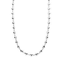 vDam Ketting Hartjes 41 + 4 Cm Zilver Gerhodineerd 1337744