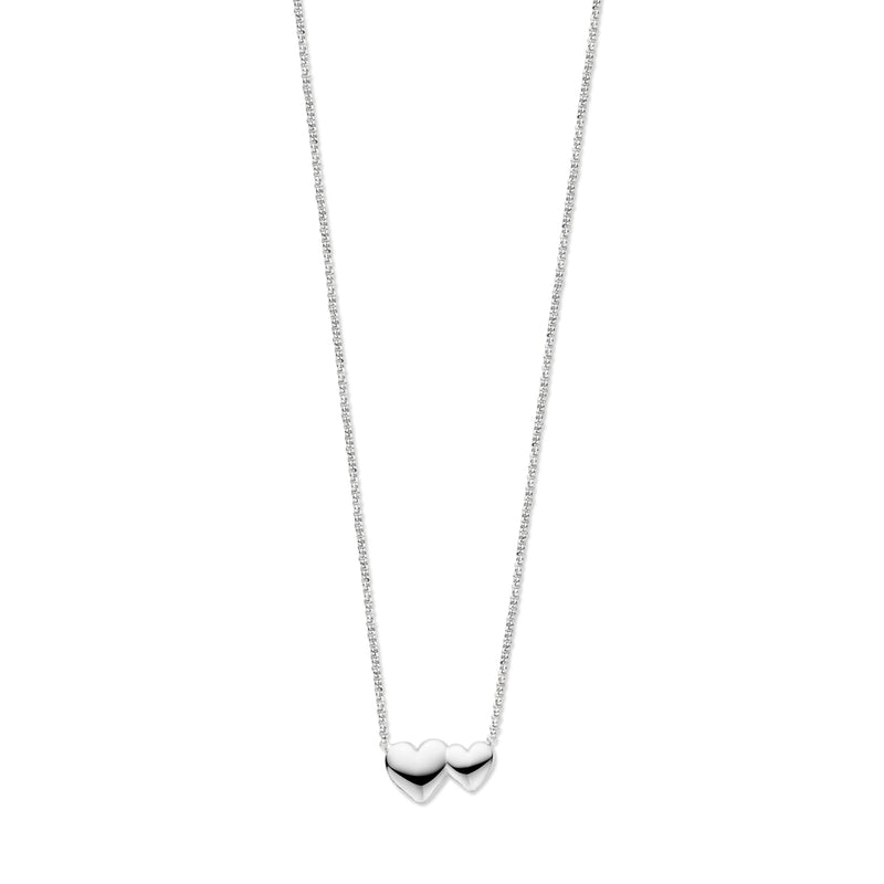 vDam Ketting Hartjes 41 + 4 Cm Zilver Gerhodineerd 1338189