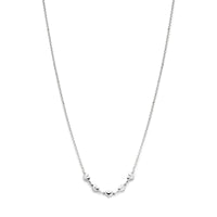 vDam Ketting Hartjes 41 + 4 Cm Zilver Gerhodineerd 1338435