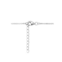 vDam Ketting Hartjes Zirkonia 42cm + 3 Cm Zilver Gerhodineerd 1337642cm  42cm