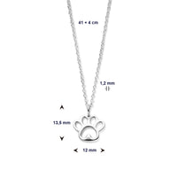 vDam Ketting Hondenpoot 41cm + 4 Cm Zilver Gerhodineerd 1336509  41cm