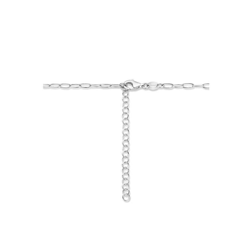 vDam Ketting Klaver 40cm + 5 Cm Zilver Gerhodineerd 1335801  40cm