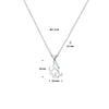 vDam Ketting Konijn 36cm + 4 Cm Zilver Gerhodineerd 1330030  36cm