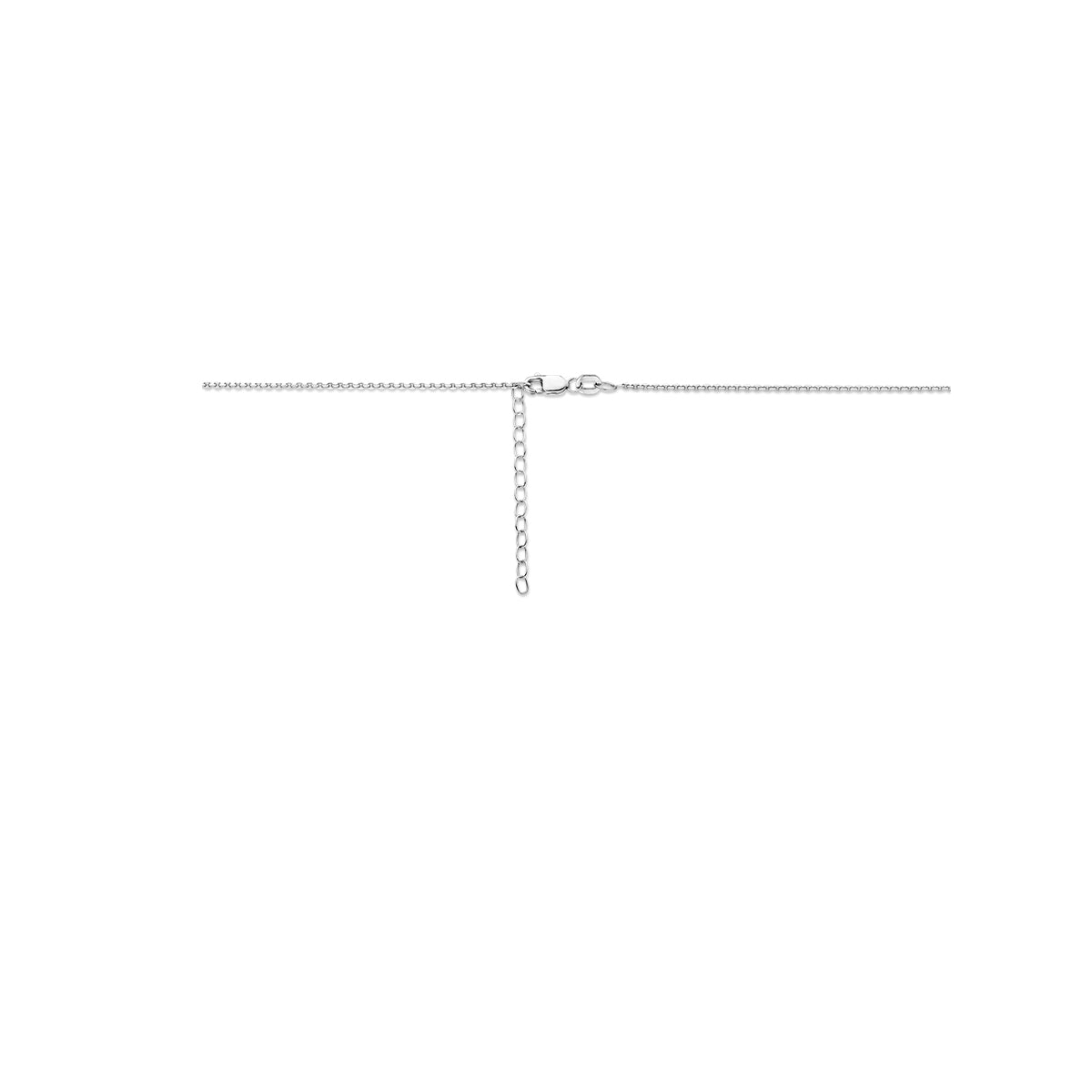 vDam Ketting Letter Zilver Gerhodineerd 1330110  41cm