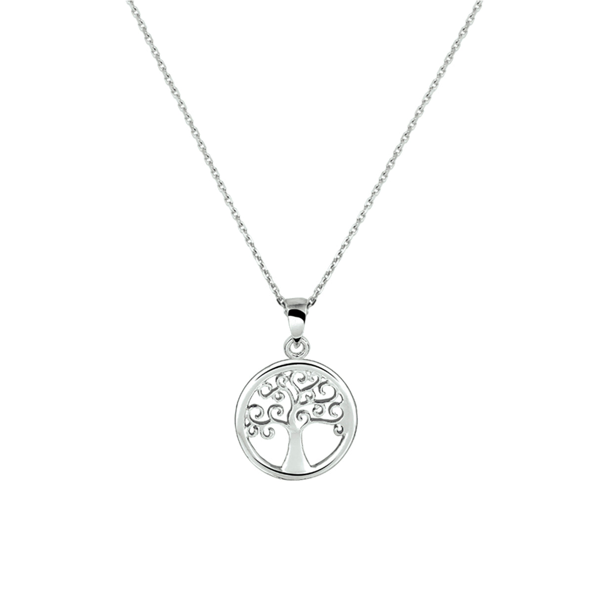 vDam Ketting Levensboom 41 + 4 Cm Zilver Gerhodineerd 1330042