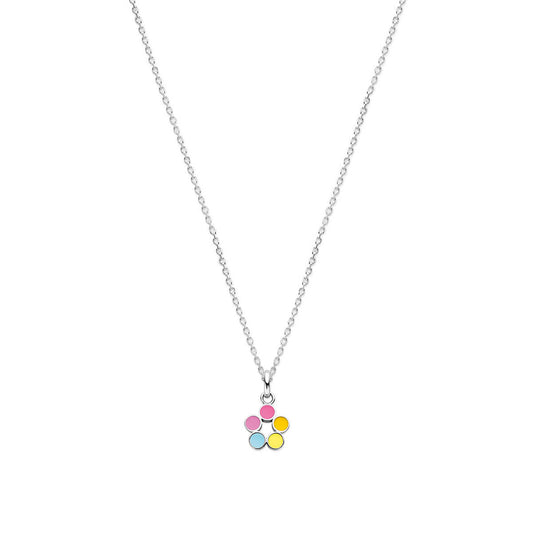 vDam Ketting Lieveheersbeestje 36 + 4 Cm Zilver Gerhodineerd 1340077