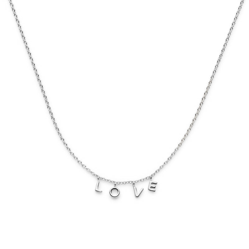 vDam Ketting Love 41 + 4 Cm Zilver Gerhodineerd 1336784