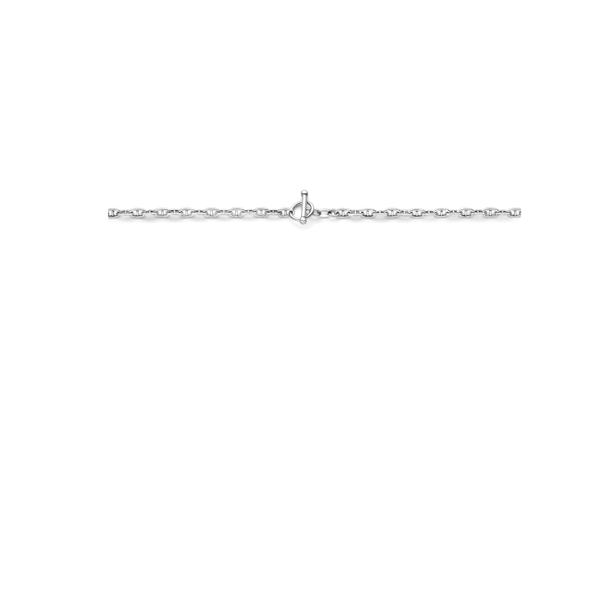 vDam Ketting Marine Ronde Buis 3,9 Mm 42cm Cm Kapittelslot Zilver Gerhodineerd 1339686  42cm