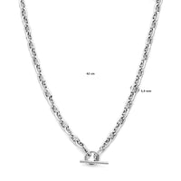 vDam Ketting Marine Ronde Buis 5,9 Mm 42cm Cm Kapittelslot Zilver Gerhodineerd 1339684  42cm