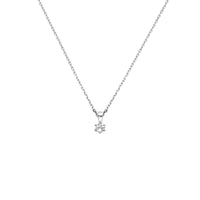 vDam Ketting Met Geboortesteen 41 + 4 Cm Zilver Gerhodineerd 1337509