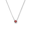 vDam Ketting Met Geboortesteen Zirkonia 41 + 4 Cm Zilver Gerhodineerd 1335933
