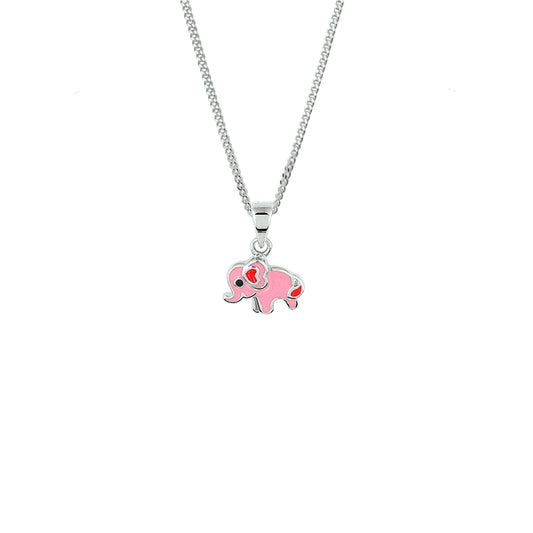 vDam Ketting Olifant 36 + 4 Cm Zilver Gerhodineerd 1329639