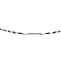 vDam Ketting Omega Rond 1,6 Mm 42 + 3 Cm Zilver Gerhodineerd 1329069