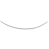 vDam Ketting Omega Rond 1,6 Mm 42cm + 3 Cm Zilver Gerhodineerd 1329069  42cm