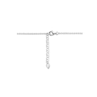 vDam Ketting Ovaal 42cm + 3 Cm Zilver Gerhodineerd 1334903  42cm