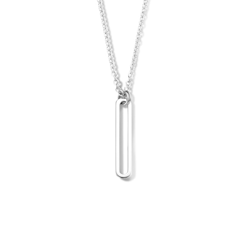 vDam Ketting Ovaal 42 + 3 Cm Zilver Gerhodineerd 1334903