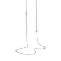 vDam Ketting Ovaaltjes 80cm Cm Zilver Gerhodineerd 1328211  80cm