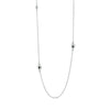 vDam Ketting Ovaaltjes 80 Cm Zilver Gerhodineerd 1328211