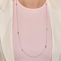 vDam Ketting Ovaaltjes 80cm Cm Zilver Gerhodineerd 1328211  80cm