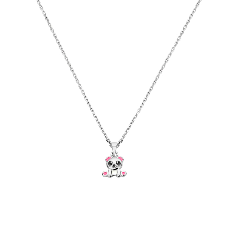vDam Ketting Panda 36 + 4 Cm Zilver Gerhodineerd 1337288