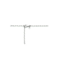 vDam Ketting Paperclip Platte Buis 2,5 Mm 40cm + 4 Cm Zilver Gerhodineerd 1333929  40cm