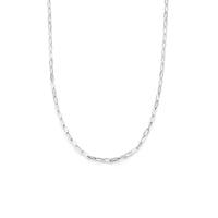 vDam Ketting Paperclip Platte Buis 25 Mm Zilver Gerhodineerd 1334983