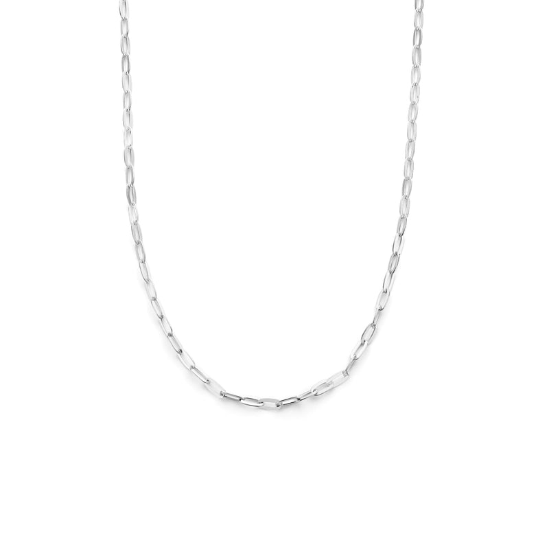 vDam Ketting Paperclip Platte Buis 25 Mm Zilver Gerhodineerd 1334983