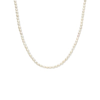 vDam Ketting Parel 3,8 Mm 40 + 5 Cm Zilver Gerhodineerd 1338218