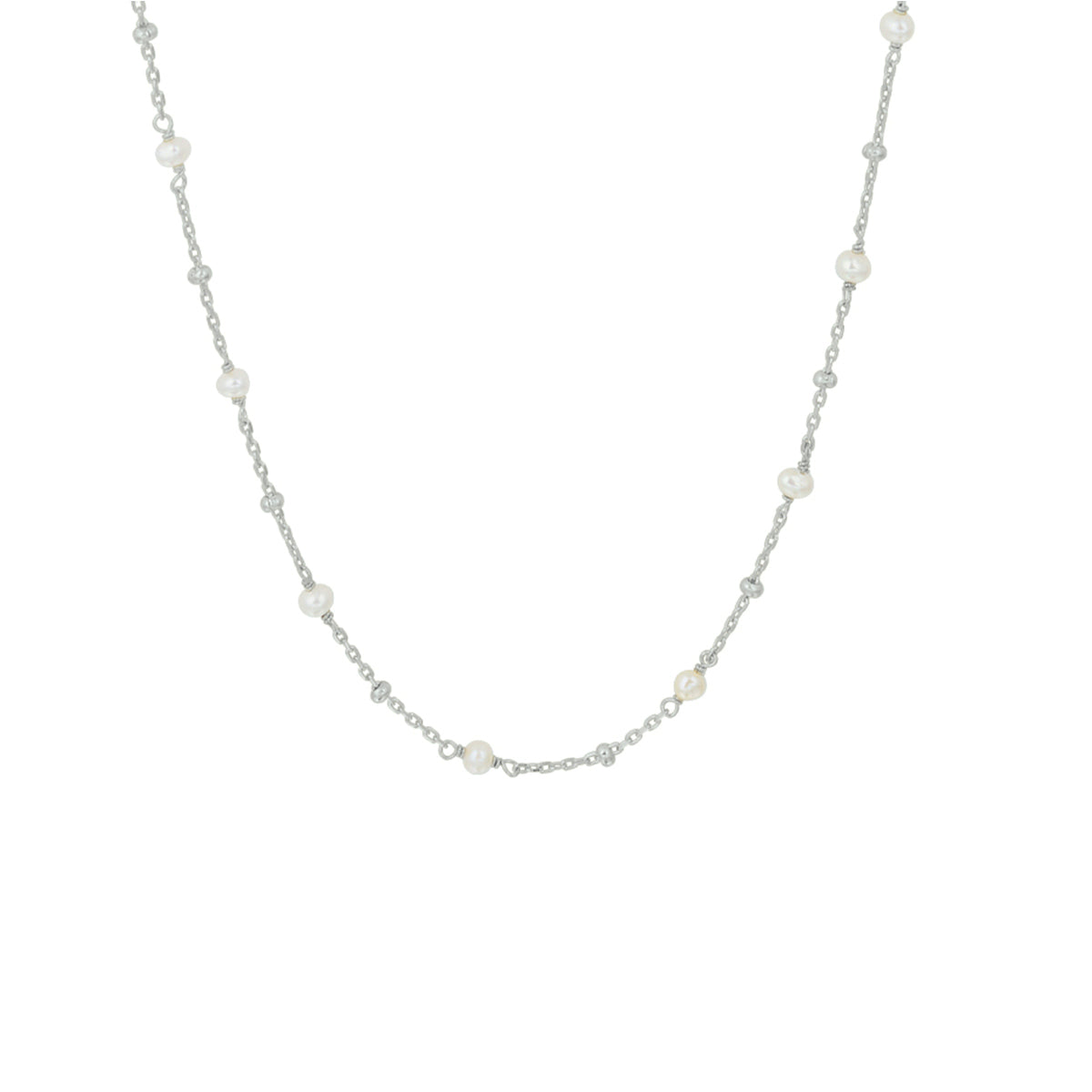 vDam Ketting Parel 41 + 4 Cm Zilver Gerhodineerd 1332314