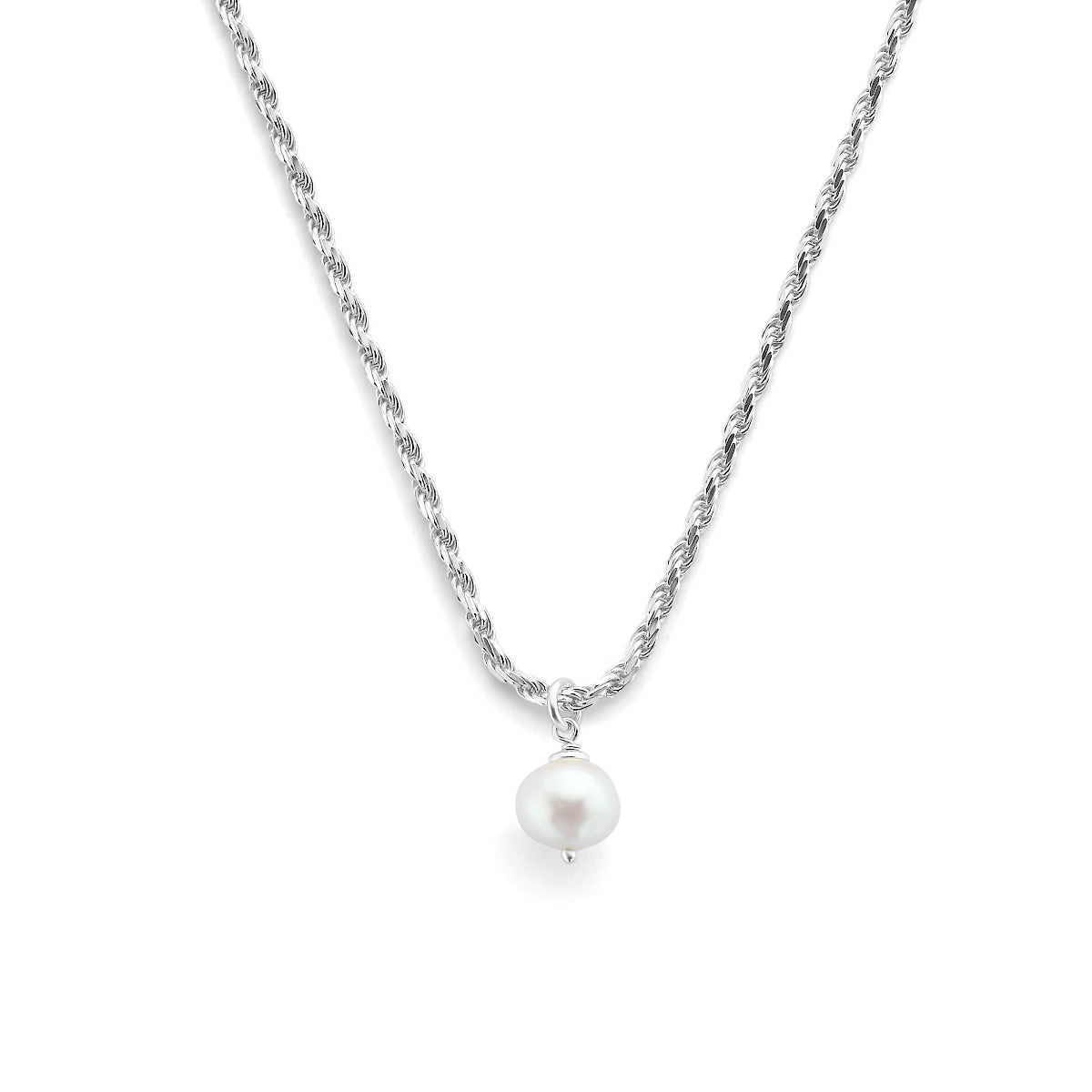 vDam Ketting Parel 41 + 4 Cm Zilver Gerhodineerd 1336001