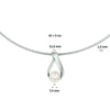 vDam Ketting Parel 42cm + 3 Cm Zilver Gerhodineerd 1326692  42cm