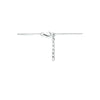 vDam Ketting Parel 42cm + 3 Cm Zilver Gerhodineerd 1334316  42cm