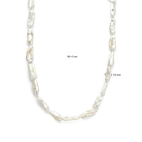 vDam Ketting Parel Barok 7,5 Mm Zilver Gerhodineerd 1337712  50cm