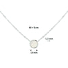 vDam Ketting Parelmoer 42cm + 3 Cm Zilver Gerhodineerd 1326614  42cm