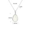vDam Ketting Parelmoer 42cm + 3 Cm Zilver Gerhodineerd 1326659  42cm