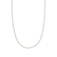 vDam Ketting Parels 2,8 Mm 40 + 5 Cm Zilver Gerhodineerd 1337723