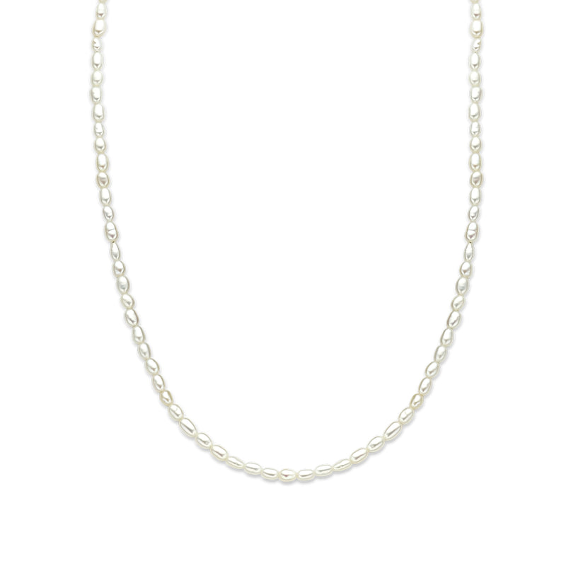 vDam Ketting Parels 3,2 Mm 40 + 5 Cm Zilver Gerhodineerd 1337725