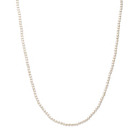 vDam Ketting Parels 3,2 Mm 40 + 5 Cm Zilver Gerhodineerd 1338254