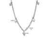 vDam Ketting Parels 40cm Cm Zilver Gerhodineerd 1334443  40cm