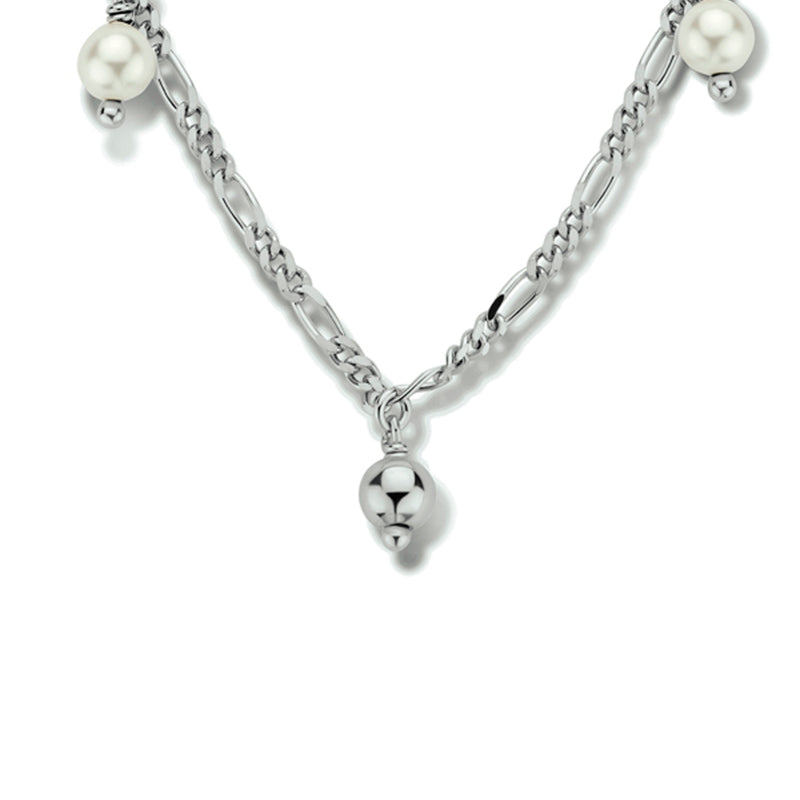 vDam Ketting Parels 40 Cm Zilver Gerhodineerd 1334443