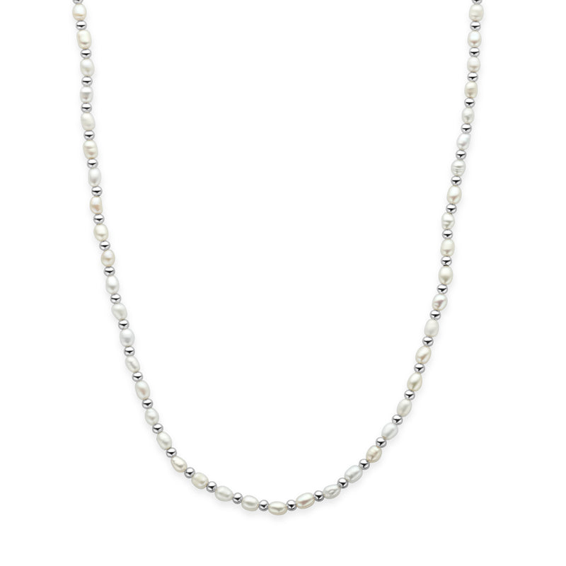 vDam Ketting Parels 41 + 4 Cm Zilver Gerhodineerd 1341145