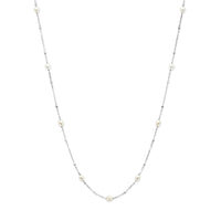 vDam Ketting Parels 41 + 4 Cm Zilver Gerhodineerd 1341147