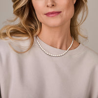 vDam Ketting Parels 41cm + 4 Cm Zilver Gerhodineerd 1341cm370  41cm