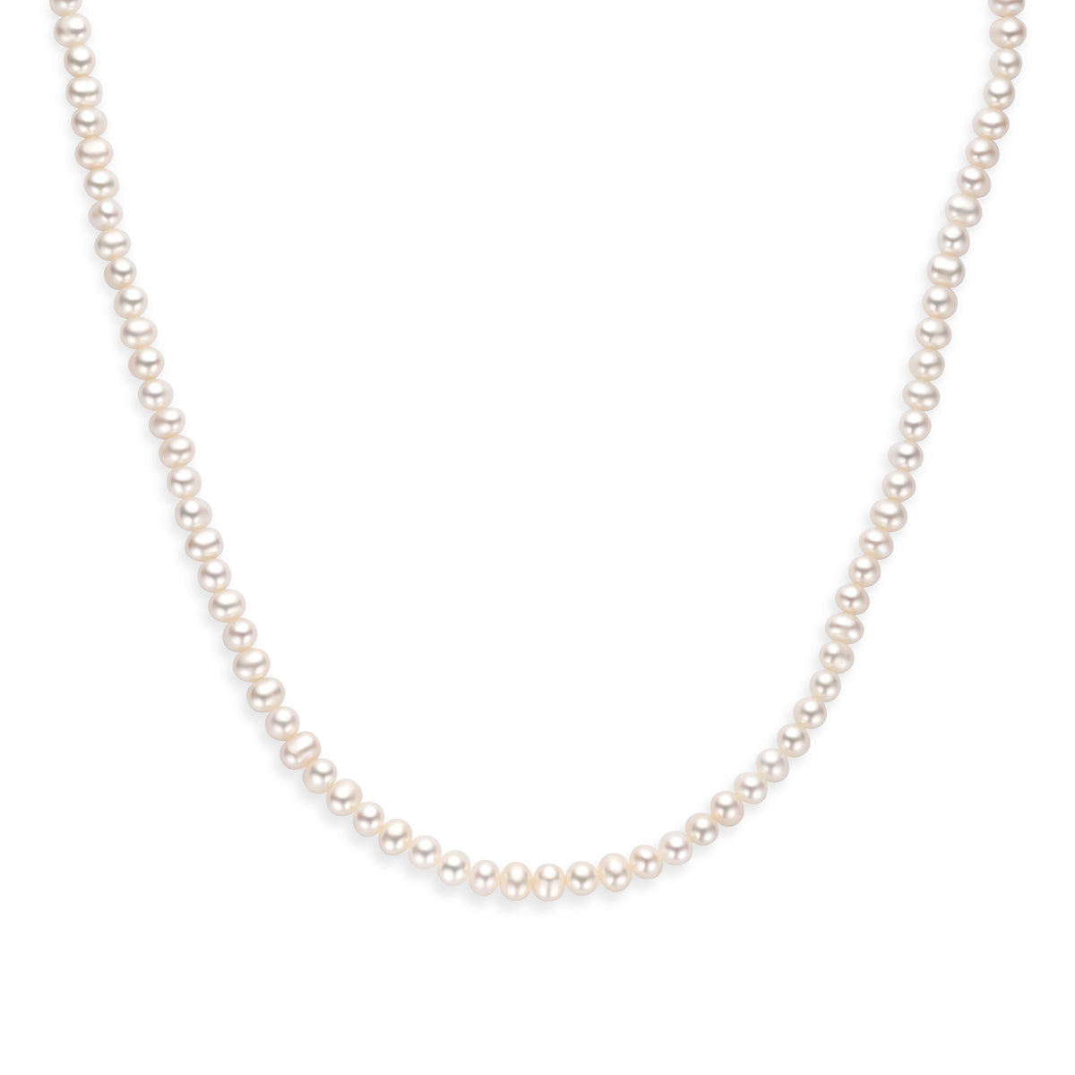 vDam Ketting Parels 41 + 4 Cm Zilver Gerhodineerd 1341374