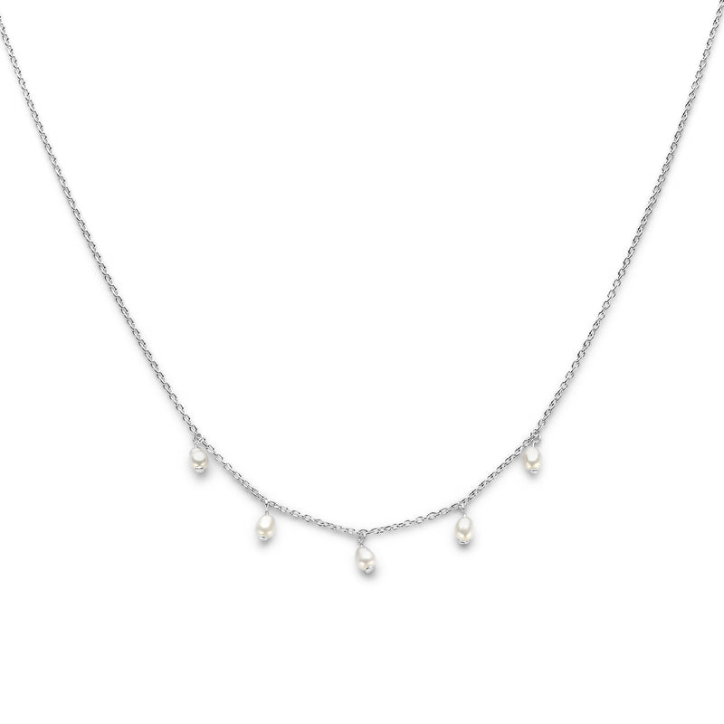 vDam Ketting Parels 42 + 3 Cm Zilver Gerhodineerd 1336932