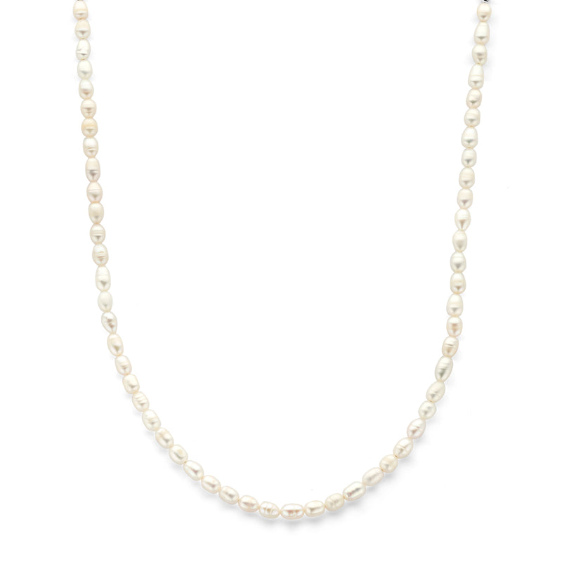 vDam Ketting Parels 42 + 5 Cm Zilver Gerhodineerd 1341049