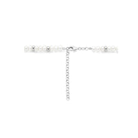 vDam Ketting Parels En Bolletjes 6,5 Mm 41cm + 5 Cm Zilver Gerhodineerd 1335959  41cm
