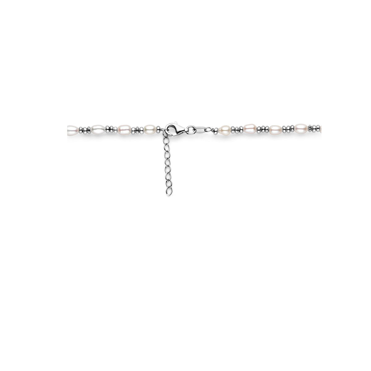 vDam Ketting Parels Zilver Gerhodineerd 1338638  42cm