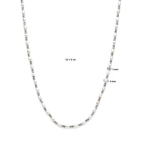 vDam Ketting Parels Zilver Gerhodineerd 1338638  42cm